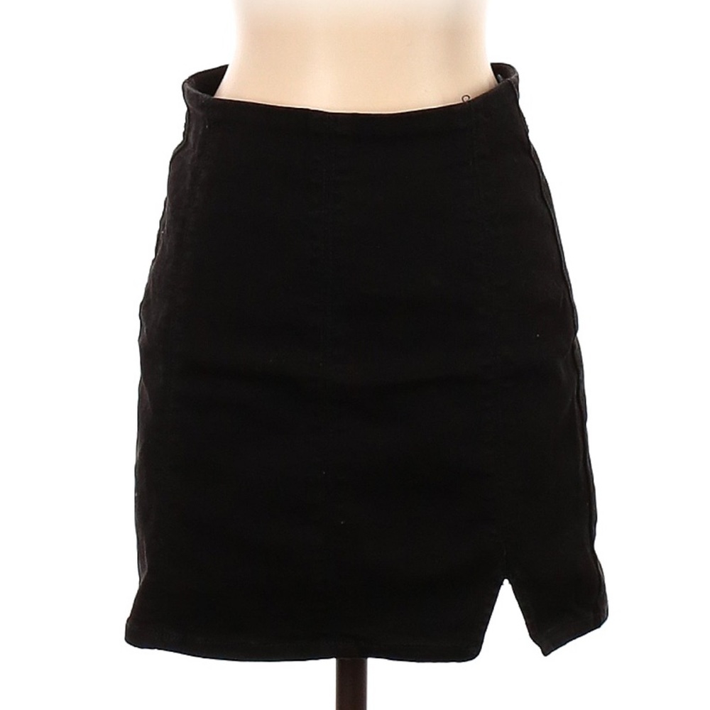 Free People denim midi skirt, extra small